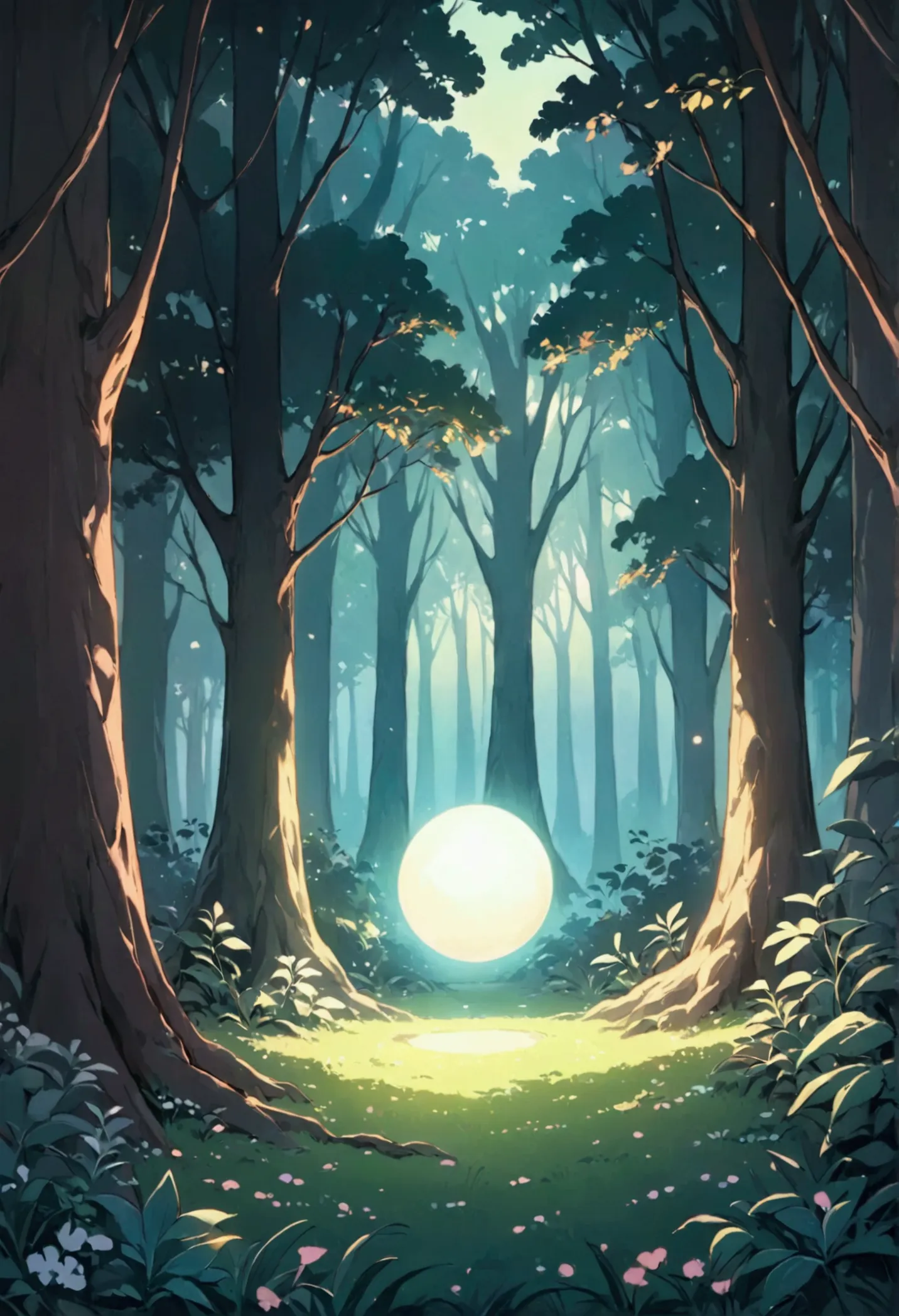 masterpiece, best quality, 8k, highres, ultra-detailed, cute forest, simple and charming style, pastel,
low fidelity (lofi) art ...