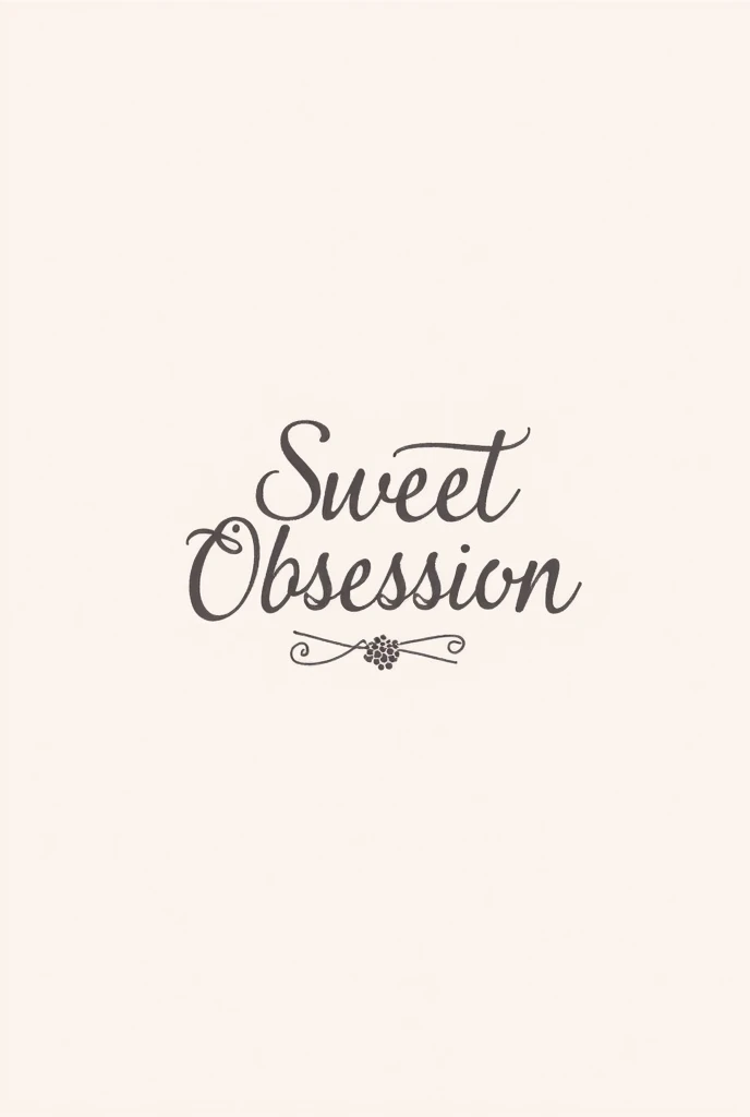  A logo that says " Sweet Obsession ", Of 3x5 ( I mean made ),  the store is for raspberry cakes