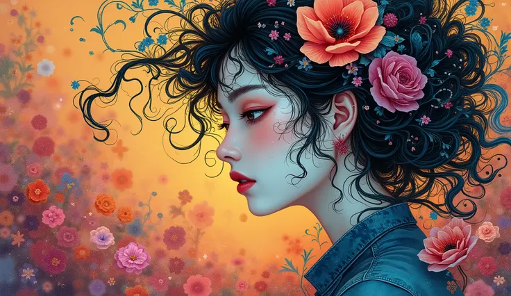 official art, unity 8k wallpaper, ultra detailed, beautiful and aesthetic, masterpiece, best quality, chinese style, (zentangle, mandala, tangle, entangle), ecstasy of flower, 1girl, extremely detailed, dynamic angle, cowboyshot, the most beautiful form of...