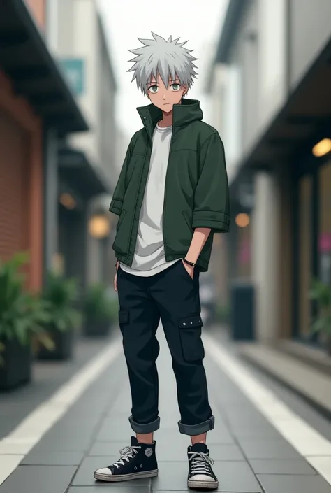 Hatake kakashi wearing a casual fashion