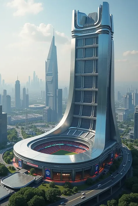 football stadium from 2090 exterior view