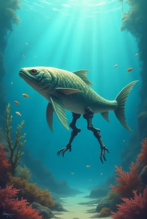 Fish with legs 