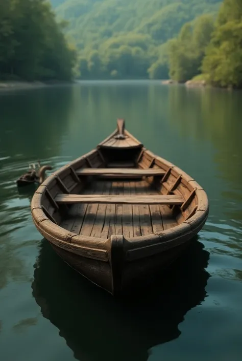 A boat in which (Shrabony aur rafin) is written 