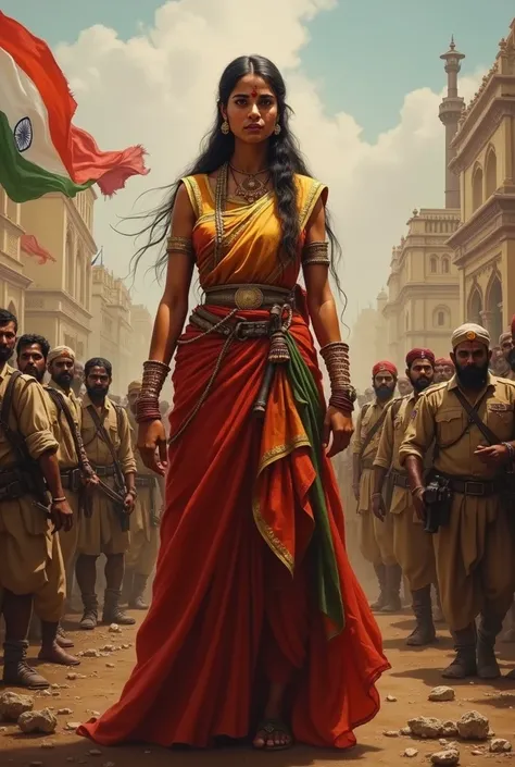 Narrator: "This is the story of the Indian Rebellion of 1857, a time when brave souls raised their voices against British rule. In this movement, not only men but also courageous women fought against the British. One such heroine was Uda Devi."
