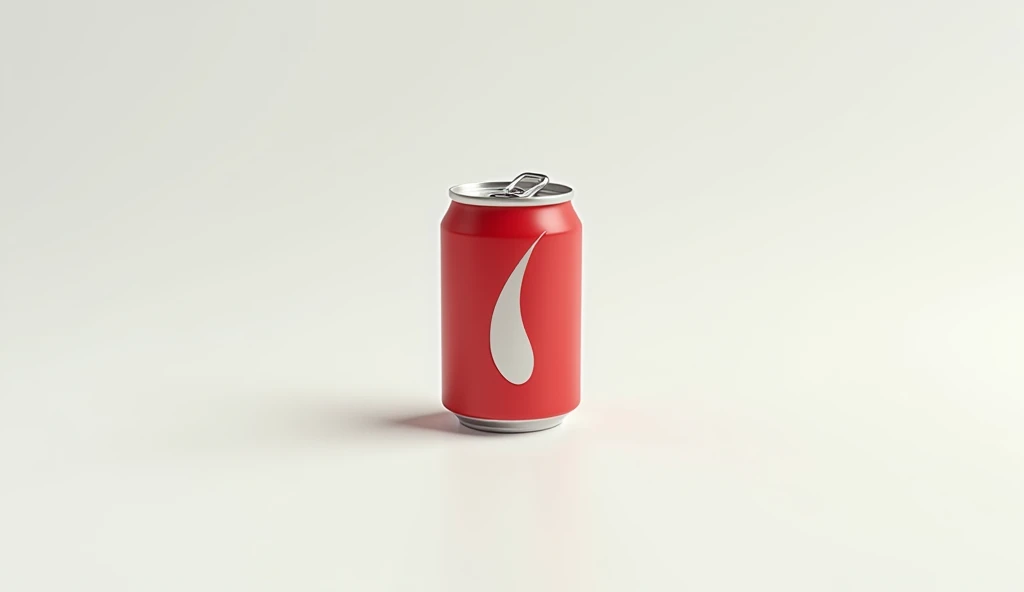 Minimalist animation centralized miniature logo of a soda can, with shade, hiphop style