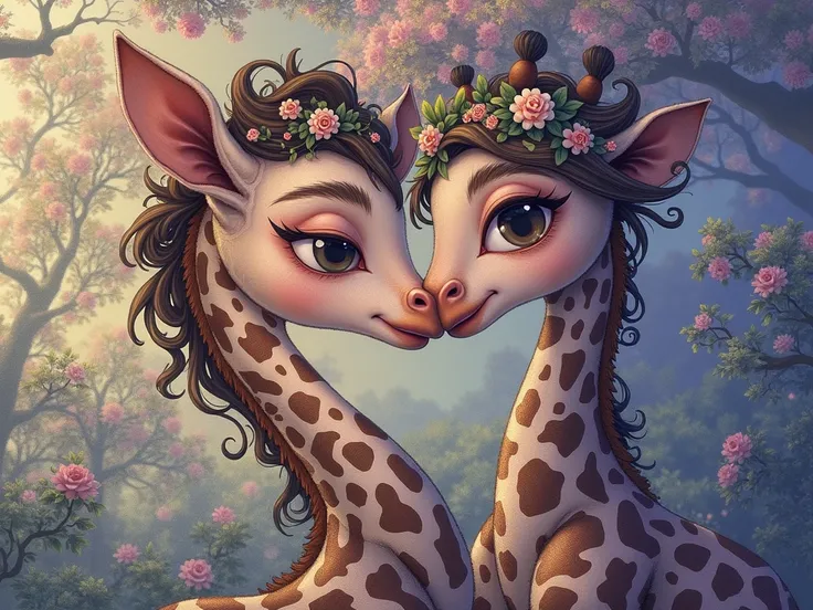 Romantic giraffe 