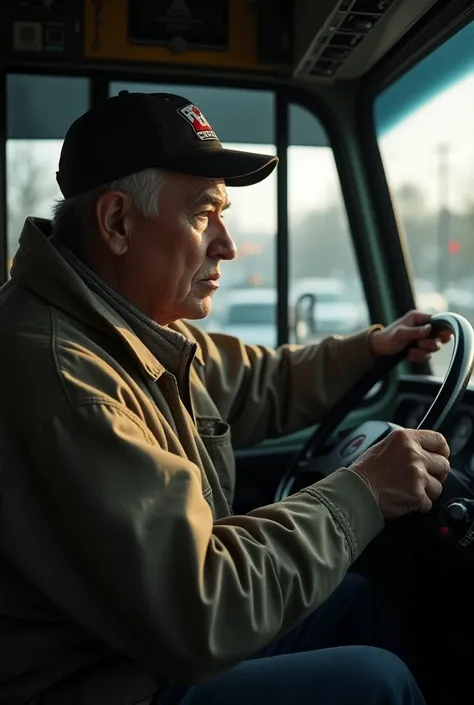  images of public transport drivers, shots of bus stations ,  and drivers working long hours 