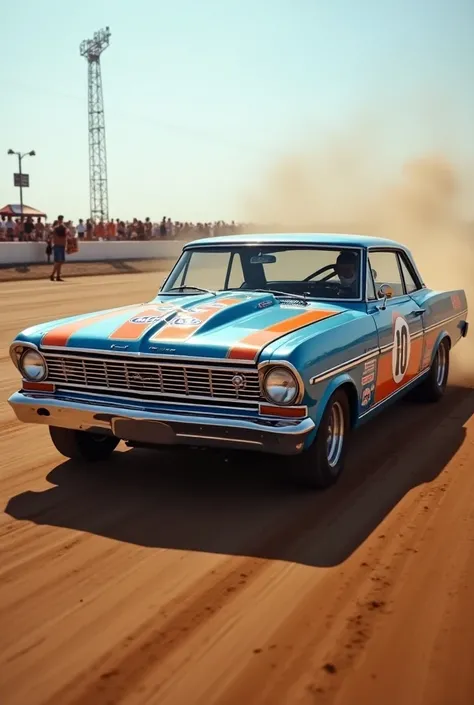 Un Chevy nova 1963 gulf racing