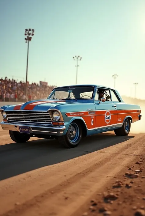 Un Chevy nova 1963 gulf racing