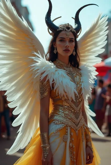 ANGEL LUCIFER COSTUME AT THE ORURO CARNIVAL