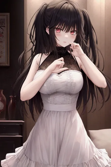 Kurumi Tokisaki, Anime or manga work  ( or any similar medium )  that contains highly sexual or pornographic art.expressive large eyes, characters with quirky hair styles and a detailed depiction of gestures and facial expressions.19