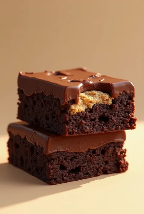 Browni with cookie inside 