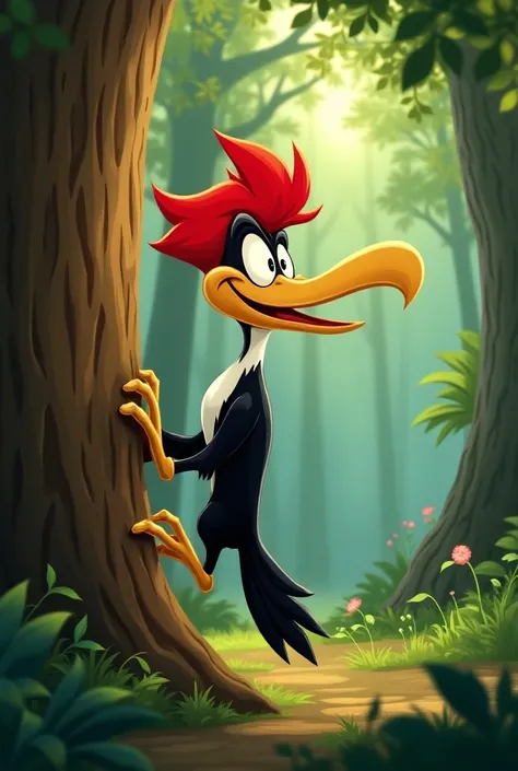 Give me a picture of the woodpecker from the cartoon