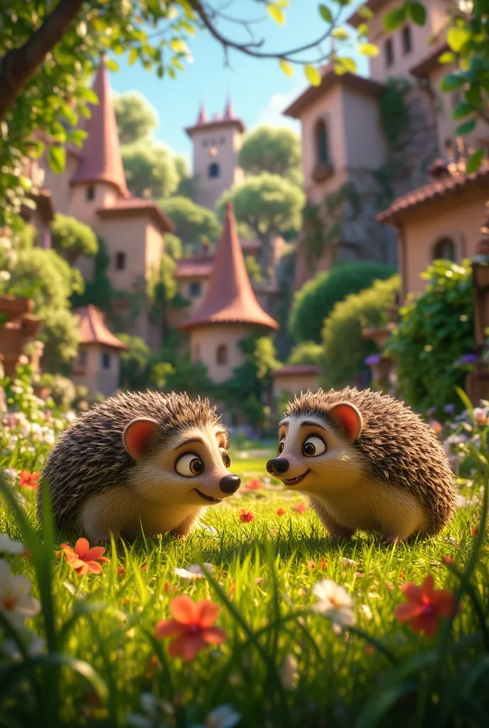 once upon a time there were two hedgehogs they liked to look for four-leaf clovers