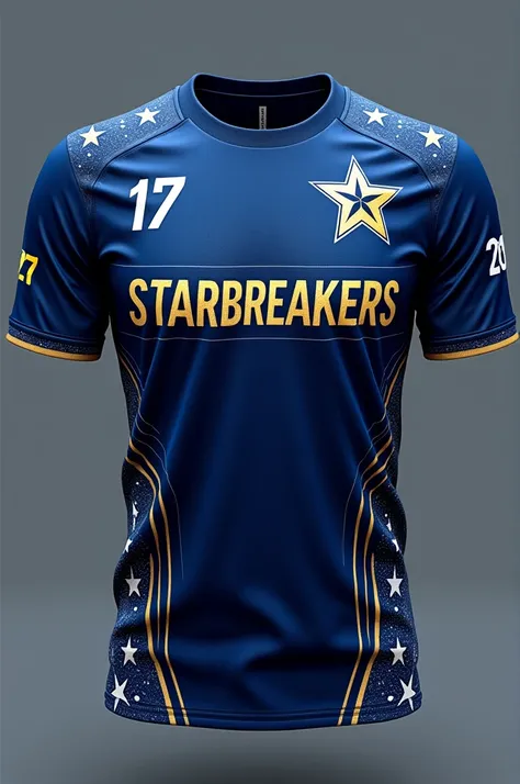 My team name is Starbreakers now make a cricket team jersey for my team