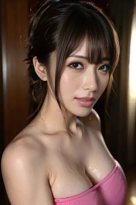 Best Quality、( High Definition CG Unity 8K Wallpaper)、(Best Quality)、 edge orgasm 、 face focus、 Woman Opening Her Mouth and Closing Her Eyes、 Woman with Edge Face 、48 years old、((sweat) ),((sweat)Glowing Skin ))((sweatで光る鎖骨,sweatで光るface))、（(sweatだくの肌))((sw...