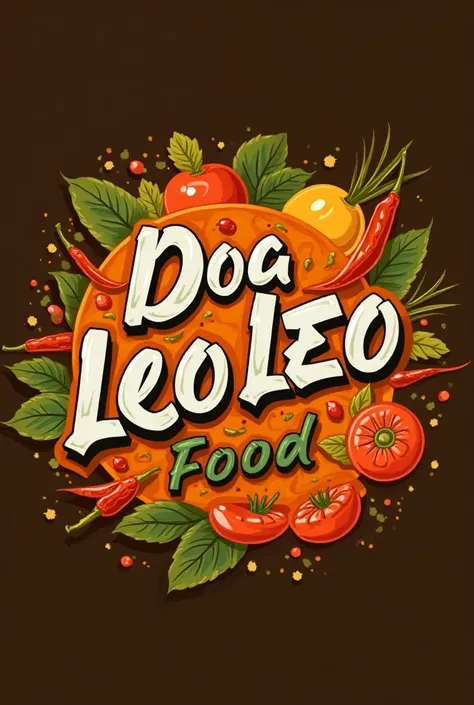 Create a logo with the words -DOÑA LEO FOOD-