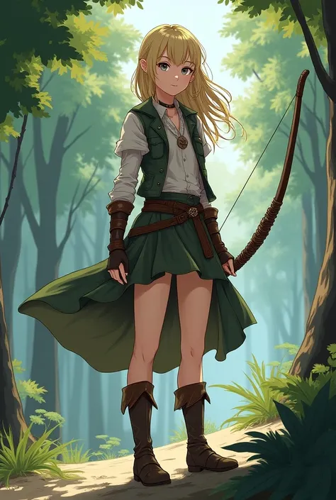 Here is the full description of Lyra:

It is a Japanese manga
---

Lyra - Full Description

Age: 
Race: Half-Elf
Role: Agile Archer, loyal and protective friend
Weapon: Vespera , A magical bow made of ancient wood connected with the elemental forces of the...