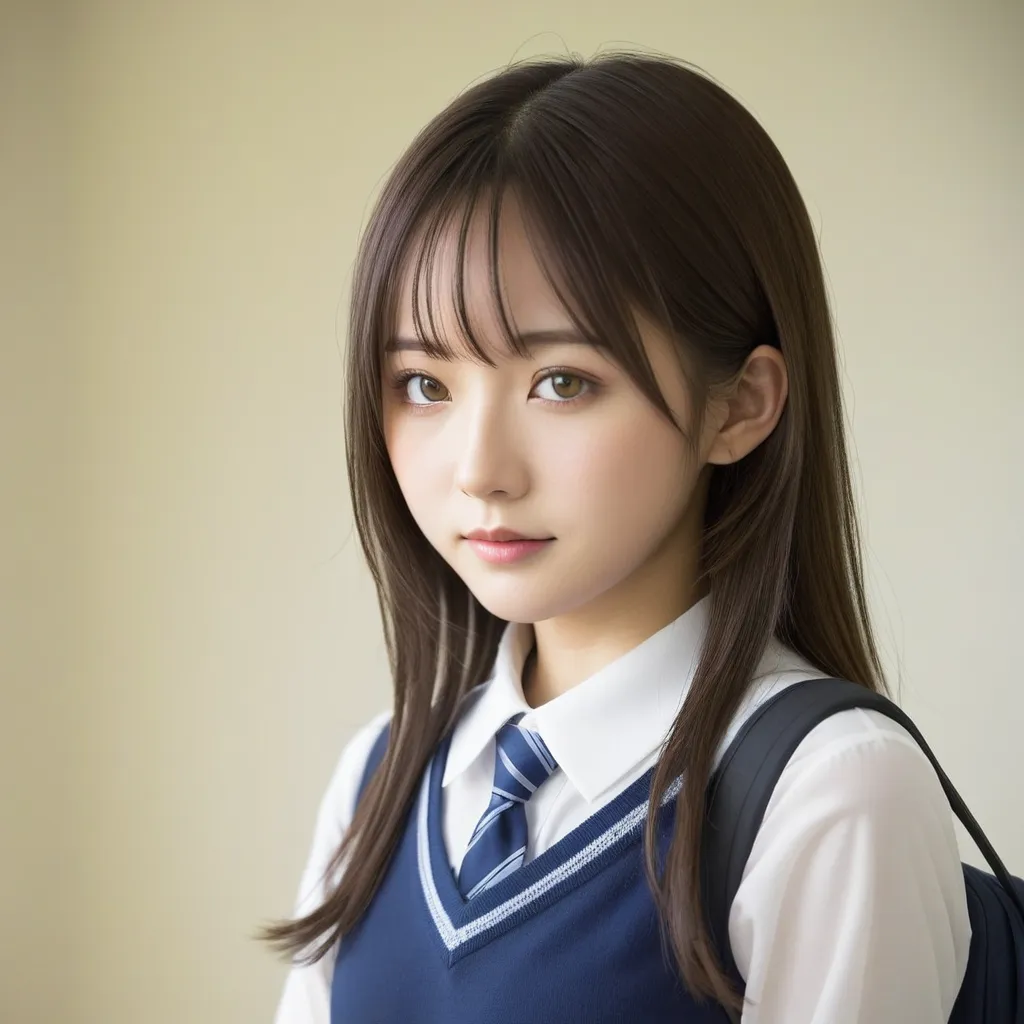 1girl,solo,japanese,school girl,portrait