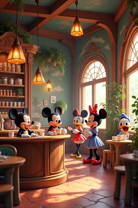 Could you create a Disney coffee shop for me