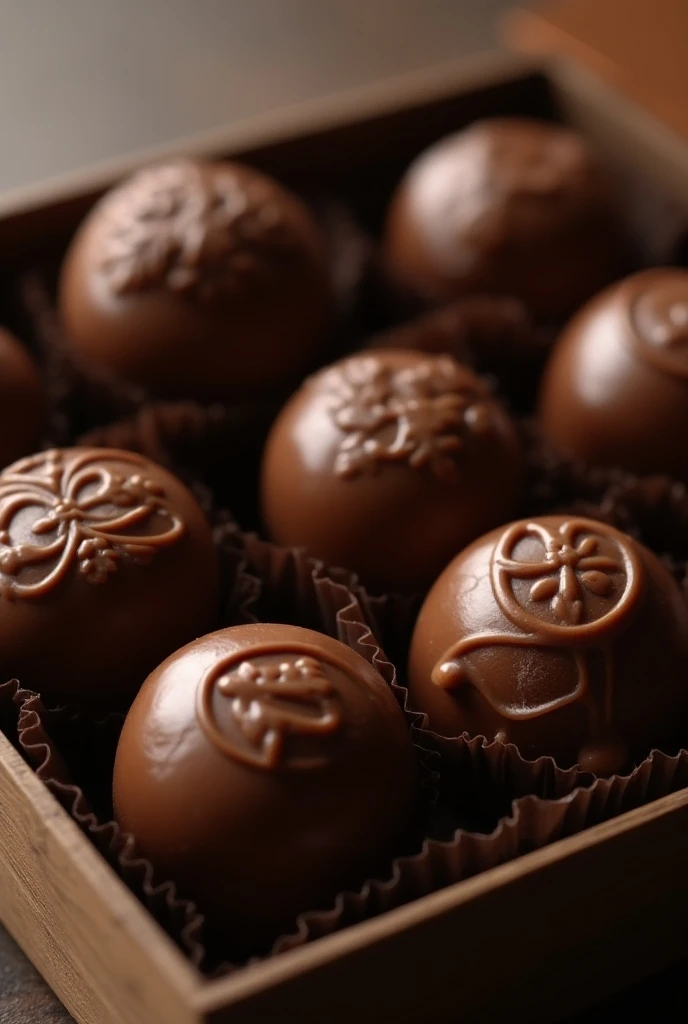 I want a box of coffee truffles with the truffles the sample of the brand with the name Nestle
