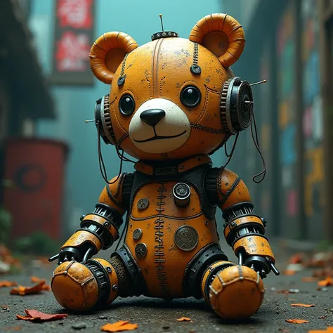 Alta resolución, an image of a teddy bear with the words "more like this" on, dollpunk, love death robot, voodoo!!, the mekanik doll, stitches, evil robot, gangsta robot, voodoo, doll phobia, patchwork doll, cute robot, cute elaborate epic robot, broken to...