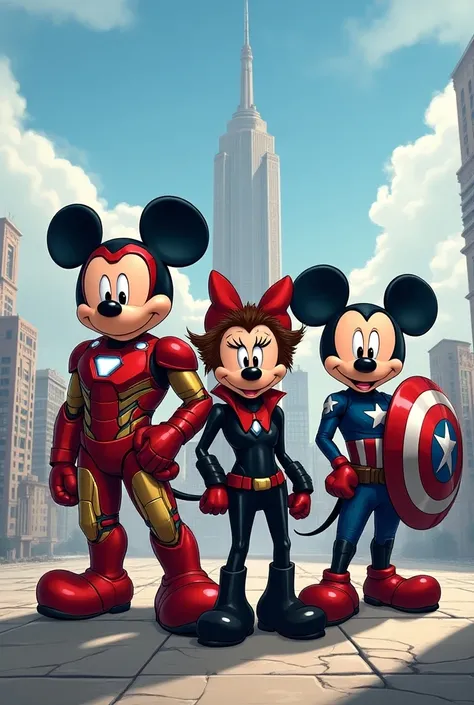 You can make Mickey Mouse and his friends in Avengers costumes