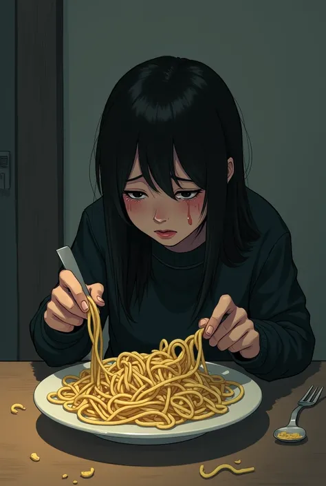 Eisen Soski is eating pasta and crying