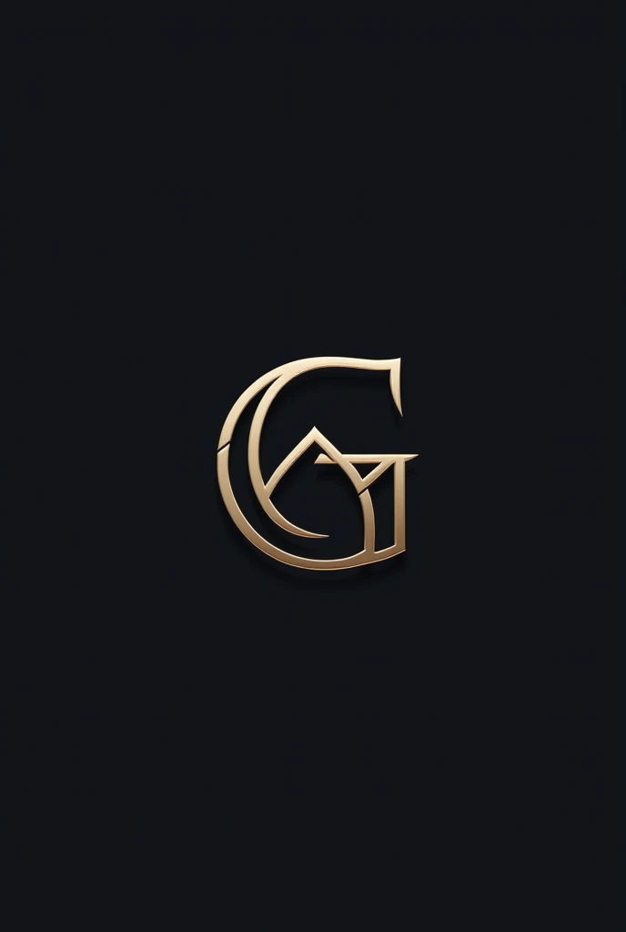 Aesthetic logo that combines the letters G M M in an ingenious way 