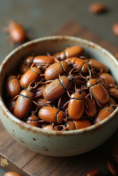 1 Bowl Of Skin Colour Beetles 