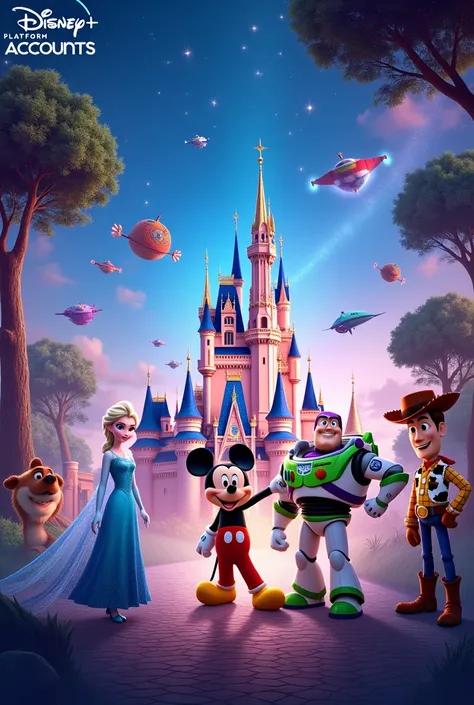 A banner advertising Disney platform accounts+ star