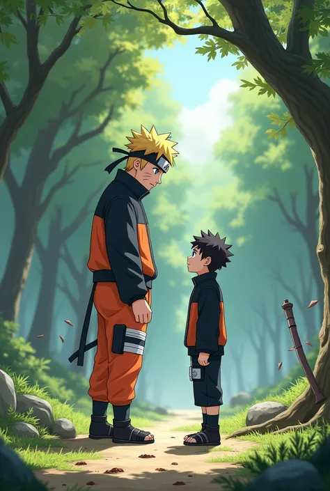 Naruto teach to ren ; naruto is a great teacher 