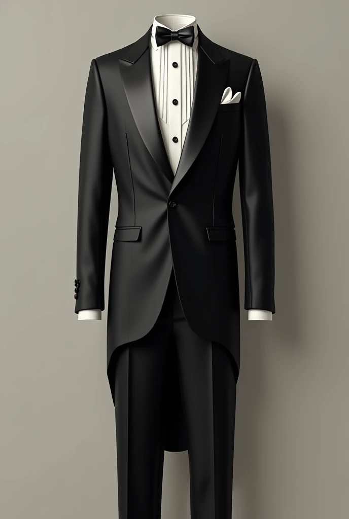 Tuxedo dress for men without someone wearing it