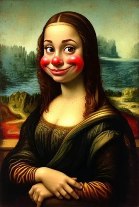 A funny picture of Mona lisa