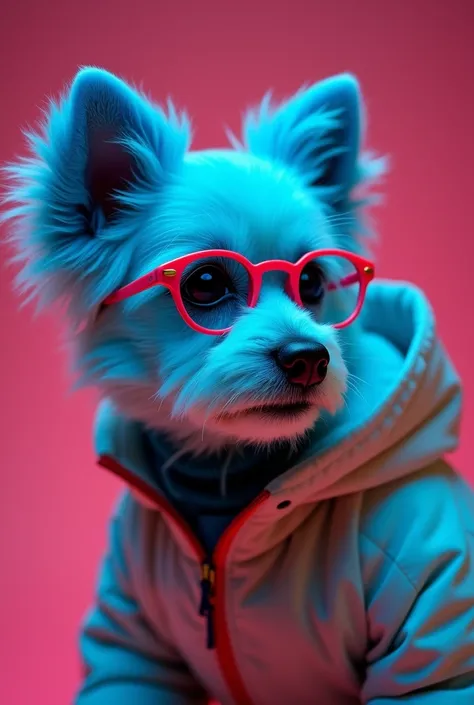  The best wallpaper for mobile phones ,  award-winning wallpaper ,  portrait photograph ,  in the front view is a portrait of Fashionable cute dog from the space age of the mid-60s, Profile photo, taken with Canon EOS R5,  establishes a strong contrast tha...