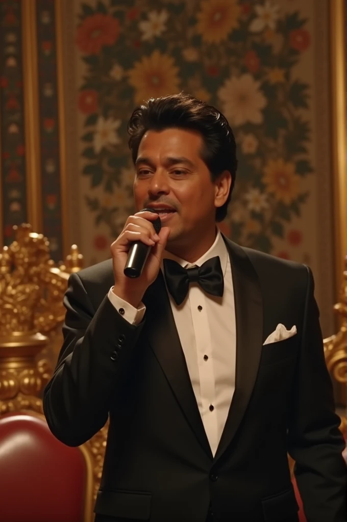 Create a video of Chayanne singing birthday to Queen Medina 