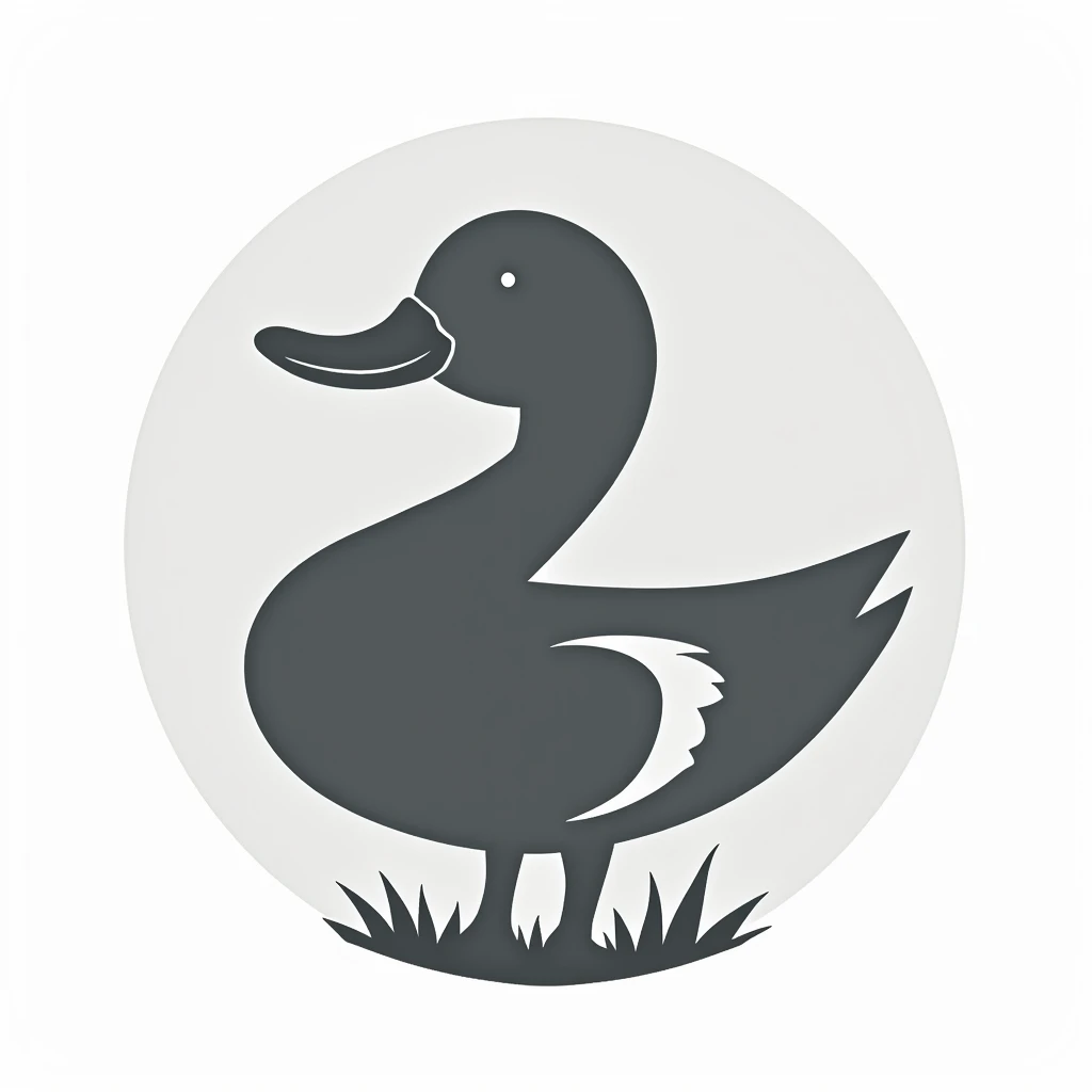 create Round Emblem logo name "Gray Duck"  for small handyman business in Minnesota, with a versatile skillset that includes everything from plumbing, electrical and home improvement to home networking, computer repair and smart home products. Options for ...