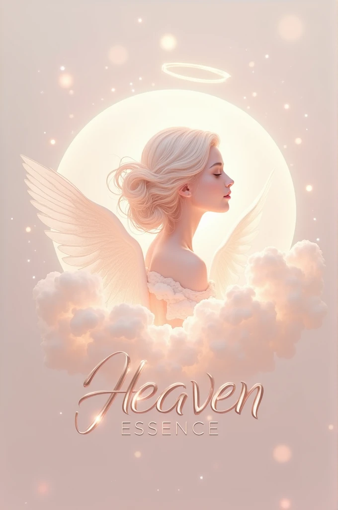 Create a makeup logo with the name Heaven Essence