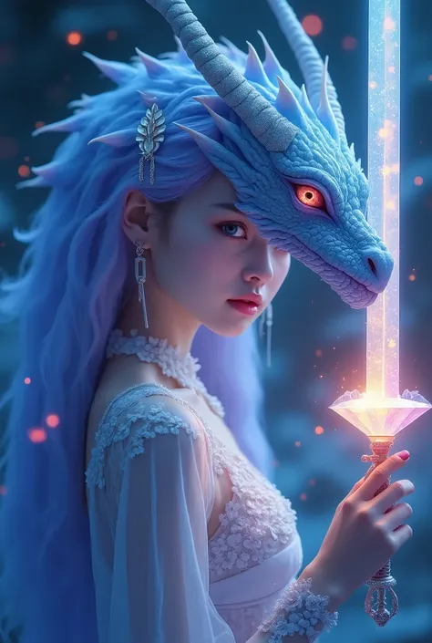 score_9, score_8_up, score_7_up, score_6_up, source_furry, masterpiece, newest, skinny
masterpiece, best quality, 1girl, 1other, monster girl, (((girl and dragon girl)))
ultra-realistic mix fantasy,(dragon:1.3)  void energy diamond sword, in the style of d...