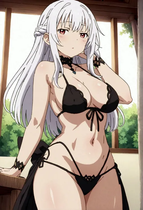  Generate an image of the character Yuuna from the anime "Yuragi-sou no Yuuna-san" new, Very sexy and sensual