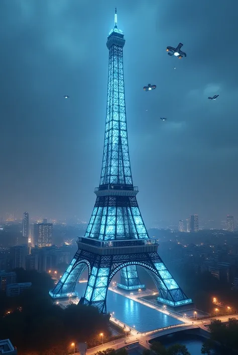 Certainly! Here’s a refined prompt with a futuristic sci-fi reimagining of another famous city and landmark, blending historical architecture with futuristic elements. Ill use **Paris and the Eiffel Tower** as the new setting:

---

**Prompt:**

"A futuris...