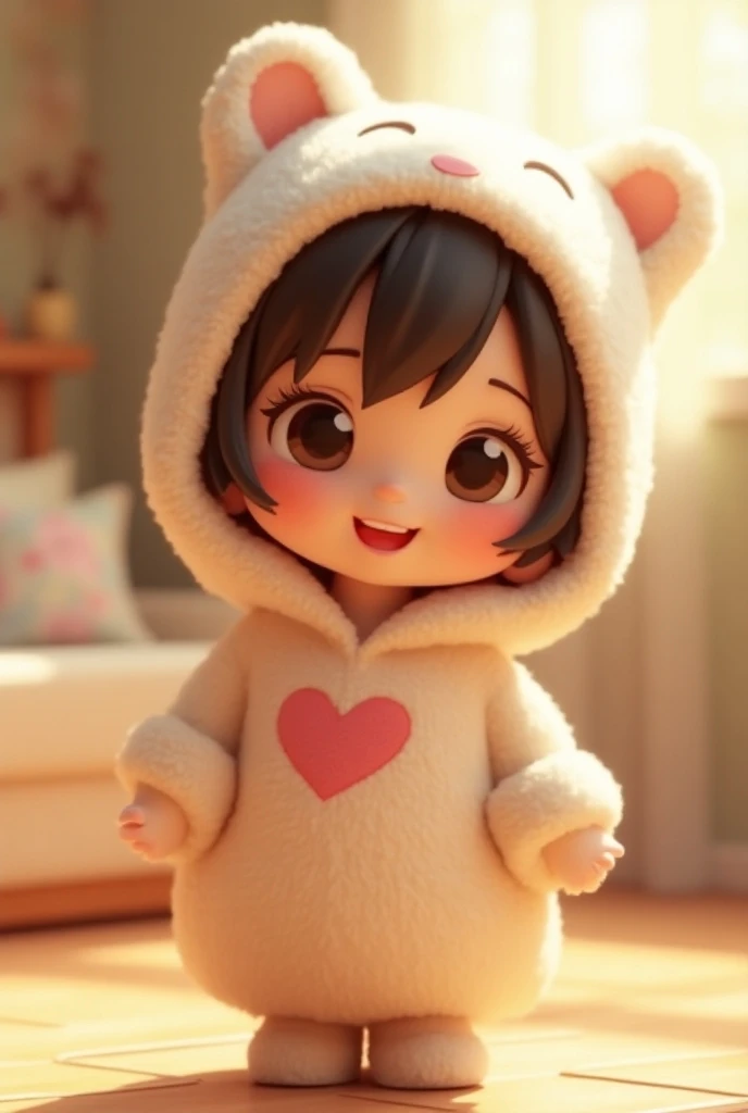 pixarstyle anime baby cute girl little character déformer 3D heart secure I feel very fulfilled I feel happy illumination  daytime oversized hoodie
Cant wait