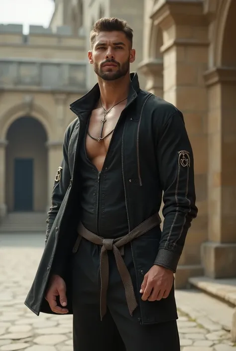 Medieval-style sportswear with more modern touch for men