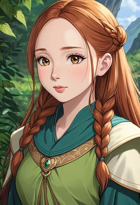 Nia Wingfeather (portrayed by Molly Quinn) is often described as having a graceful, warm presence, with a beauty softened by hardship but brightened by resilience. Her hair is a rich, chestnut brown, usually pulled back into a practical bun or braid, a few...