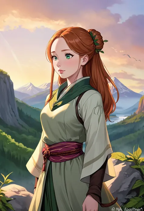 Nia Wingfeather (portrayed by Molly Quinn) is often described as having a graceful, warm presence, with a beauty softened by hardship but brightened by resilience. Her hair is a rich, chestnut brown, usually pulled back into a practical bun or braid, a few...