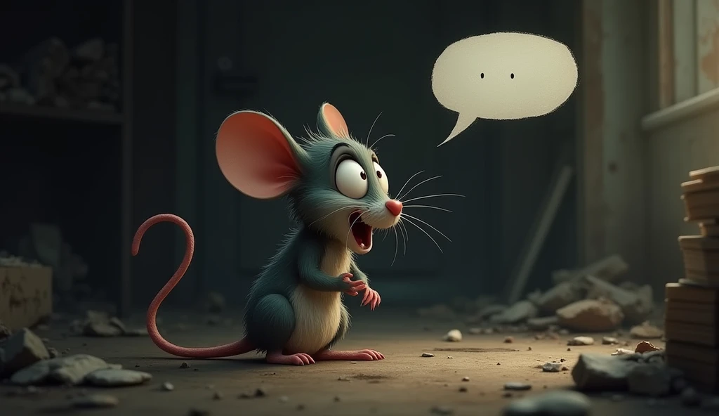 The mouse trembled with fear and said, "Please forgive me! I’m just a tiny mouse