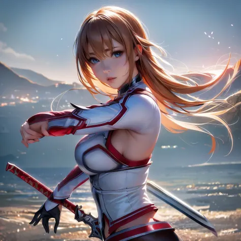 8k,  best quality , masterpiece, Ultra-High-Resolution, (Realism: 1.4), Original image, Exactly,  super detailed, sword art online, asuna, 