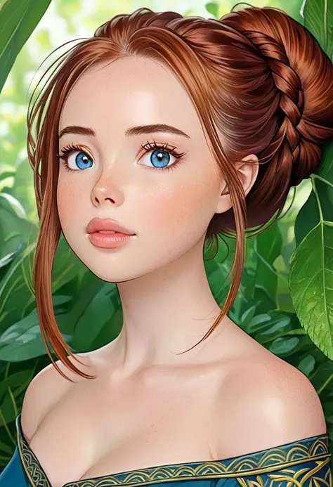 Nia Wingfeather  is often described as having a graceful, warm presence, with a beauty softened by hardship but brightened by resilience. Her hair is a rich, chestnut brown, usually pulled back into a practical bun or braid, a few strands often escaping to...