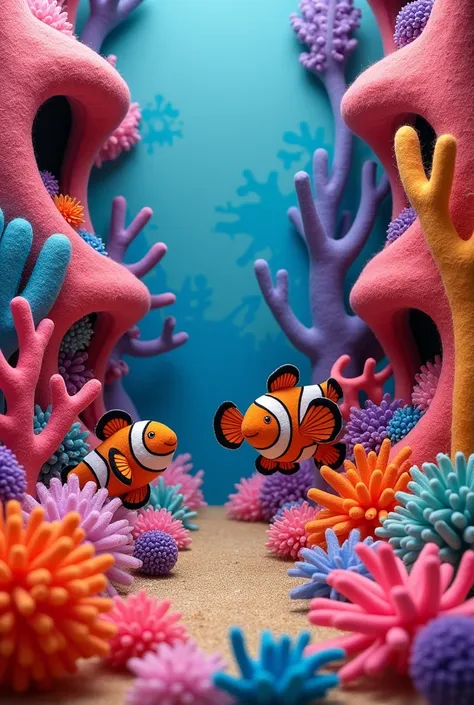 Clownfish Hide and Seek**
   - **Activity**: Find the clownfish in the coral reef
   - **Materials**: Felt sea anemones and corals with little pockets where a clownfish can hide.