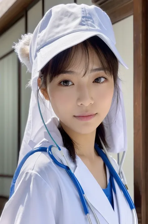 ((Best Quality)), ((masterpiece)), ( Details), perfect face, Japanese,Female doctor,White